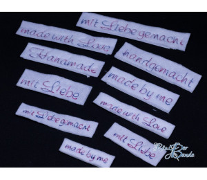 Stickserie - 95 Handmade Tags Labels